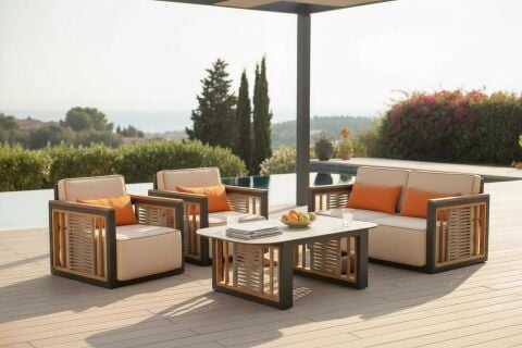 Roma Lounge Oturma Grubu | Alüminyum