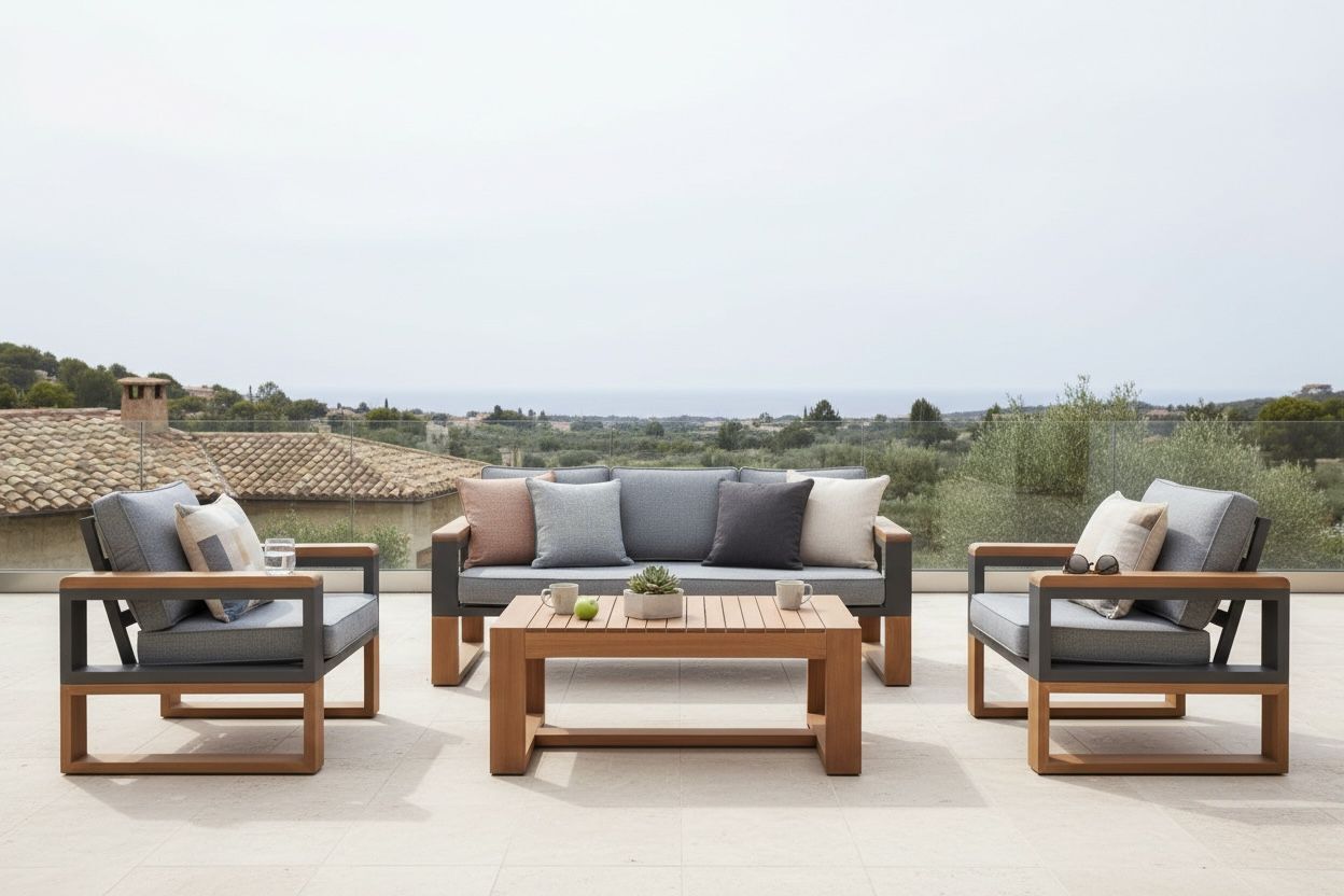 Boss Oturma Grubu | İroko & Alüminyum