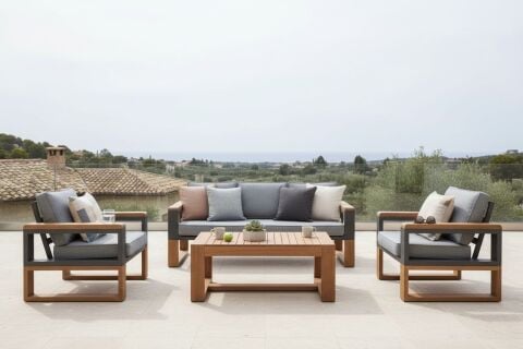 Boss Oturma Grubu | İroko & Alüminyum