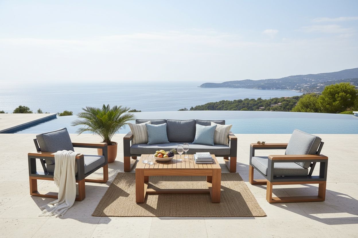 Boss Oturma Grubu | İroko & Alüminyum